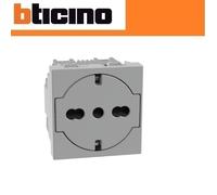 PRESA SCHUKO FLAT 10/16A JG4140A16F GRIGIO MATIX GO Bticino