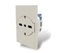 PRESA SCHUKO FLAT Sabbia per Placche Interruttore Prese frutti elettrici Supporti serie ZEN