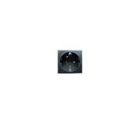 Presa Schuko formato "ridotto" 250V 10/16A da pannello nera