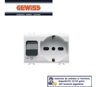 PRESA SCHUKO INTERRUTTORE MAGNETOTERMICO 16A GEWISS CHORUS GW10312