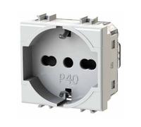 Presa schuko P40 4Box 16A 2P+T per serie Bticino MatixGo bianca 4BPP40.JW