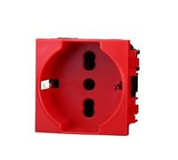 PRESA SCHUKO ROSSO 2P+T 16A