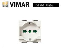 PRESA SCHUKO TRIVALENTE 16211.B VIMAR IDEA BIANCO