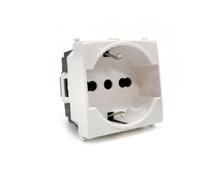 PRESA 2P+T 16A BIV.ST.ITALIANO/TEDESCO SCHUKO 3 COMPATIBILE PLANA MAPT2PR-MAP614B MAPAM