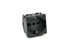 Presa schuko unel Art compatibile Bticino Livinglight L414016 16A nero - 814N