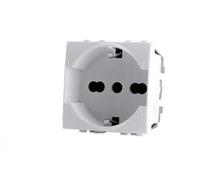 Presa schuko unel Art compatibile con Bticino Livinglight N4140/16 16A bianco - 814B