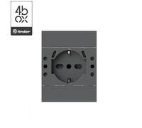 PRESA SCHUKO USB P503 BTICINO NOW 4BOX ANTRACITE 4BUSBP503.KG