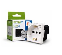 PRESA SCHUKO WIFI SMART 16A CON CONTROLLO CONSUMI COMPAT. CON BTICINO LIVING