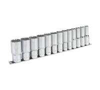 Presa Set 13pc 1.3cmSq Drive 12pt Profondo Walldrive Imperial - Sealey AK2675
