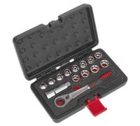 Presa Set 14pc Penetrante Profilo Basso Walldrive Metrico - Sealey AK6926 Nuovo