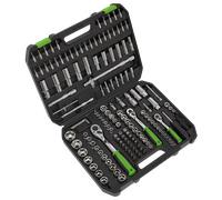 Presa Set 171pc 0.6cm,1cm & 1.3cmSq Guida Walldrive Metrico S01211 Sealey Nuovo
