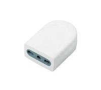 Presa Singola 10/16A con Uscita Cavo Dritta, Bianca