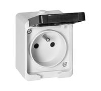 PRESA SINGOLA 2P+Z MINI ACQUATICA IP54 - ON-7305/WB