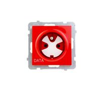Presa singola AS z/u DATA con chiave rossa GP-1GZK/m/00