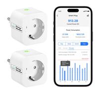 Presa Smart Alexa con Monitoraggio Energetico Presa WiFi 16A Presa Smart Schuko