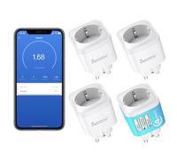 Presa Smart Alexa Energy Monitor, Avatar Controls alexa accessori Intelligente Wifi Plug Compatibile con Google Home, Spina Smart con App Controllo Remoto, Temporizzazione, Controllo vocale, 16A 3680W