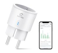 Presa Smart Mini, EIGHTREE Presa Wifi(Schuko) Compatibile con Alexa, Google Home, Presa Intelligente con Monitoraggio Energia, Presa Temporizzata, Controllo Remoto, 16A