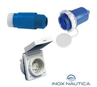 PRESA + SPINA + CAPPUCCIO 30A 220V COLLEGAMENTO BANCHINA BARCA NAUTICA GOMMONE