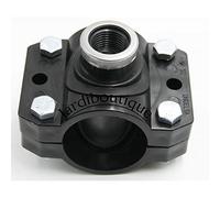 PRESA STAFFA CON RINFORZO E GUARNIZIONE PIATTA BULLONI INOX PN 10 - 50 x 1/2