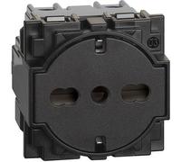 Presa Standard Italia P40 Flat 2P+T 10/16 A Nera ( Bticino Cod. Kg4140A16F )