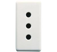 Presa standard italiano Gewiss Top System 2P+T 10 A 250V bianco Bianco