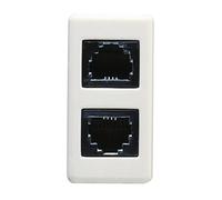 PRESA TELEFONICA RJ11 DOPPIA GEWISS GW 20252 SERIE SYSTEM BIANCO