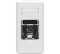 Gewiss Presa telefonica RJ11 GW20251 – morsetti a vite, doppino twistato, 1 modulo – Bianco
