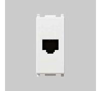 PRESA TELEFONICA RJ11 PLANA VIMAR Plug 6/4 Col Bianco