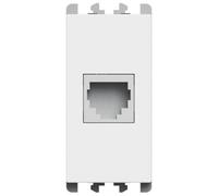 Presa telefonica RJ11 Urmet Lybra 6/4 1 modulo bianco 27411.B