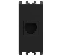 Presa telefonica RJ11 Urmet Lybra 6/4 1 modulo nero 27411.N