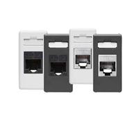 PRESA TELEFONICA RJ45 CAT 5E 'SISTEM' FTP - Nero