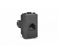 Presa Telefono RJ11 Compatibile BTicino Living Classic - Modulo 1 Posto per Placca Serie Living, Presa Telefonica RJ11 per Casa/Ufficio, Installazione Incasso - LEMAG SRL