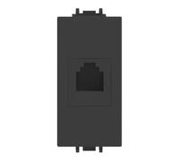PRESA TELEFONO RJ11 NERO VP42 COMPATIBILE VIMAR PLANA VP42-MN-ECO27214 ECOVA