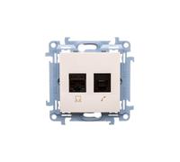 Presa teleinformatica RJ45+RJ12 cat.5e Simon 10 C5T.01/41