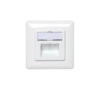 PRESA TELEINFORMATIVA DA INCASSO 2x RJ45 STP cat. 5e DN-9002-N