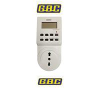 PRESA TEMPORIZZATA GBC CON TIMER DIGITALE SETTIMANALE SPINA 16A Max 3500W
