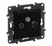 Presa terminale TV R-SAT nero 10 dB Niloe Step presa da incasso