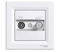 Schneider Electric eph3400121 presa TV/SAT finale, bianco