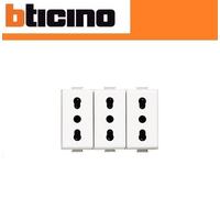 PRESA TRIPLEX BIPASSO 2P+T 16A BTICINO MATIX AM5180/3