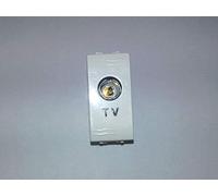 PRESA TV ANTENNA PASSANTE AQUA BIANCA 9,5mm