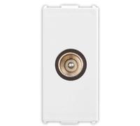 Presa Tv coax satellitare Master Pixia IEC maschio bianca 11265