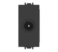PRESA TV DERIVATA NERO VP42 COMPATIBILE VIMAR PLANA VP42-MN-ECO27218 ECOVA