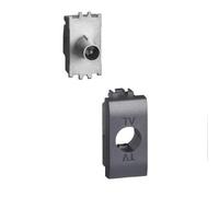 Presa TV coassiale diretta Bticino LivingLight 1 Modulo Antracite L4202DN