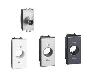 Presa Tv e Sat Bticino Axolute Passante 14db Connettore Maschio H4202P14