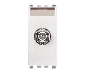 Presa Tv e Sat Vimar Eikon connettore F bianco 20318.B