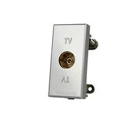 Presa TV Femmina Compatibile con Bticino Axolute (Grigio)