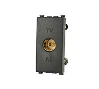 Presa TV Femmina Nero Compatibile con Vimar Arke