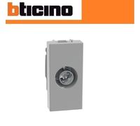 Presa TV coassiale passante terminale Bticino MatixGO 1 modulo grigia JG4202P10
