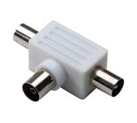 Presa TV Master tripla Coassiale 2 uscite M bianca 00592-F