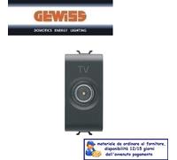 PRESA TV PASSANTE 10dB CONNETTORE MASCHIO GEWISS CHORUS NERO GW12363
